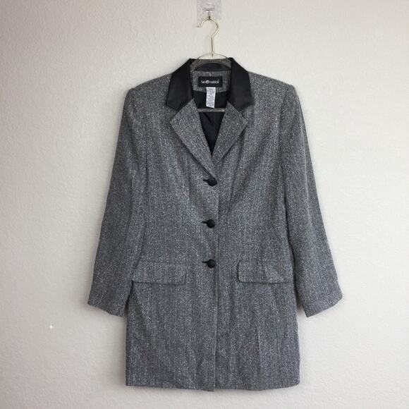 • SAG HARBOR • Vintage Tweed Blazer Sz 8 - Picture 1 of 8